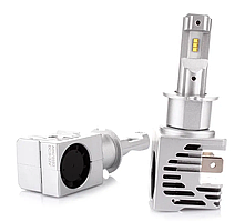 Світлодіодна Автолампа LED H3 12 V-24 V M3 6500 K 27 W радіатор+вентилятор