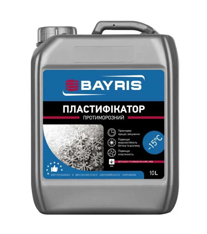 Пластифікатор протиморозний Байріс (від +5 С до -15 С) 5л
