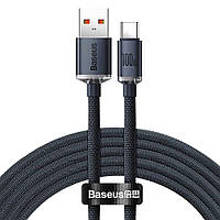 Дата-кабель зарядки USB/Type-C "Baseus CAJY000401" с поддержкой быстрой зарядки QC, мощностью 100W, длина 120