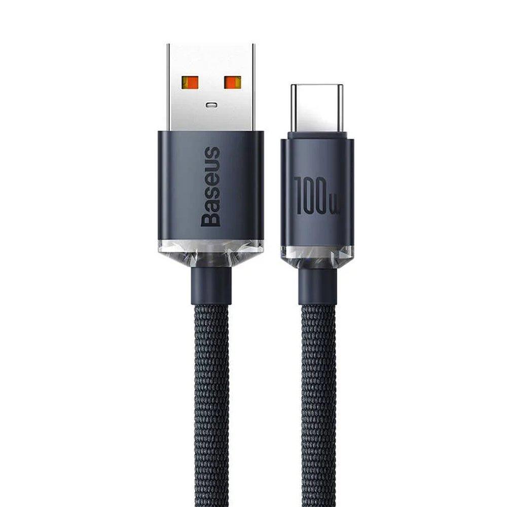 Дата-кабель зарядки USB/Type-C "Baseus CAJY000401" с поддержкой быстрой зарядки QC, мощностью 100W, длина 120 - фото 2 - id-p1999318097