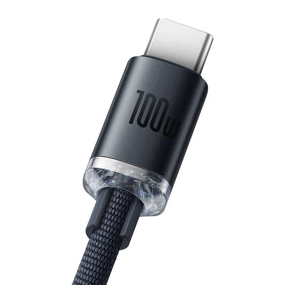 Дата-кабель зарядки USB/Type-C "Baseus CAJY000401" с поддержкой быстрой зарядки QC, мощностью 100W, длина 120 - фото 3 - id-p1999318097