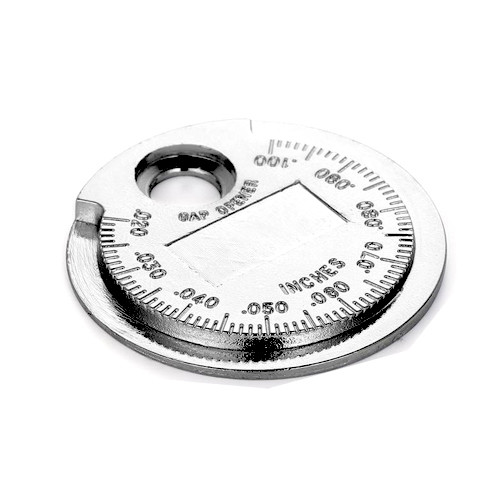 Щуп монета для виставляння проміжку між електродами свічок запалювання, метал, фото 1