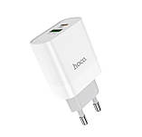 Зарядний пристрій з швидкою зарядкою HOCO C80A (3.1A) USB/Type-C QC/PD 3.0 на 20W білий, фото 6