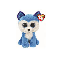 Дитяча іграшка м'яконабивна TY Beanie Boo's 36474 Блакитний хаски "PRINCE" 25см