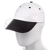 Подростковая летняя бейсболка хлопковая кепка универсальная ATRICS IB02 1 Белыая