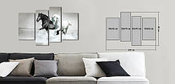 Модульна картина Декор Карпати Vip Collection 120х80 см (VIP-M4-230) SC, код: 979010