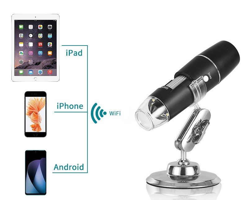 Цифровий USB мікроскоп (трихоскоп) 1000X-кратний ZOOM та Wi-Fi, фото 1