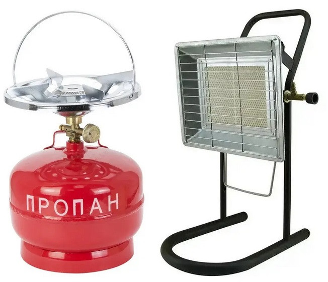 Газовий балон 5 л у комплекті з нагрівачем Nurgaz 310P, фото 1