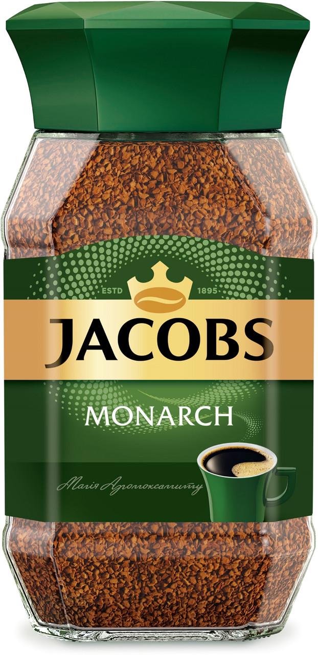 Розчинна кава Jacobs Monarch 190 г в банці Якобс