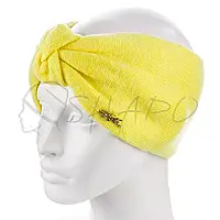 Повязка на голову женская ангоровая двойная теплая ATRICS WH779 Желтый