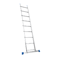 Лестница алюминиевая односекционная 1х9 (2.51 м)