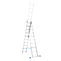 Лестница алюминиевая трехсекционная Меткас 3х10 (5.6 м)