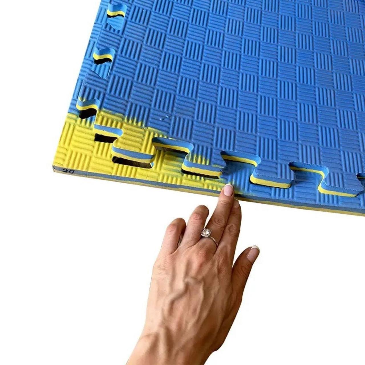 Татамі IZOLON EVA SPORT 100х100х3см УЦІНКА,з бортиком, кольори в асортименті