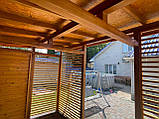 Велика дерев'яна альтанка 4.15х4 м для компанії до 16 осіб, фото 9