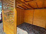 Велика дерев'яна альтанка 4.15х4 м для компанії до 16 осіб, фото 10