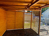 Велика дерев'яна альтанка 4.15х4 м для компанії до 16 осіб, фото 8