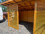 Велика дерев'яна альтанка 4.15х4 м для компанії до 16 осіб, фото 7
