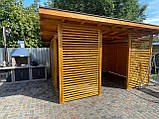 Велика дерев'яна альтанка 4.15х4 м для компанії до 16 осіб, фото 5