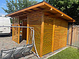 Велика дерев'яна альтанка 4.15х4 м для компанії до 16 осіб, фото 6