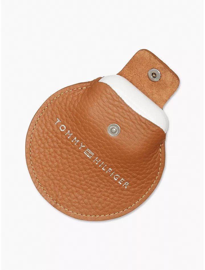 Шкіряний чохол для навушників Tommy Hilfiger з логотипом 1159790339 (Коричневий, One size)