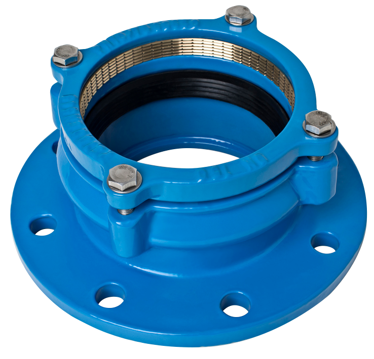 Фланцевий адаптер DN 150/160 для ПЕ та ПВХ труб Blucast (опт от 2шт)