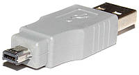 Перехідник обладнання Roline USB2.0 A-mini 4p M M адаптер HiRose S3.1x5.3mm чорний (12.03.298 OP, код: 7454294