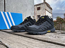 Чоловічі зимові кросівки з хутром Adidas Terrex AX3 Cordura Black чорні водонепроникні, фото 3