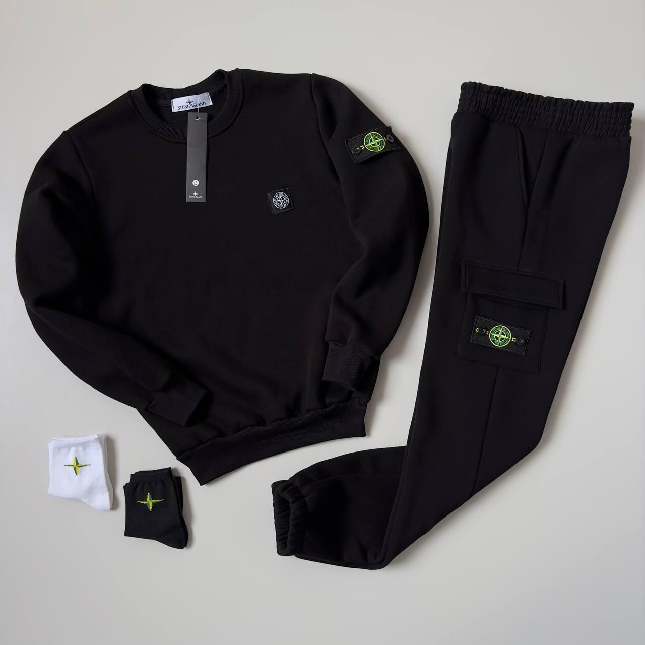 Теплий спортивний чоловічий костюм Stone Island