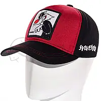 Бейсболка тракер котоновая кепка Unisex Sylvester SUB21789 Черный-красный