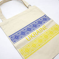 Сумка Шопер Флаг Ukraine, белая эко сумка для шопинга, патриотический шопер с принтом