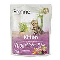Сухой корм для котят Profine Cat Kitten с курицей и рисом 300 г (8595602517633) US, код: 7568151