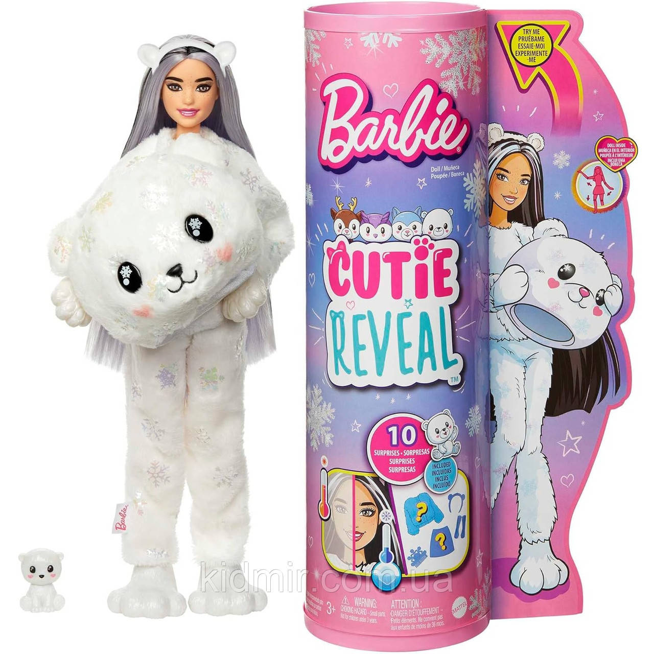 Лялька Барбі Сюрприз Полярний ведмедик Barbie Cutie Reveal HJL64