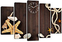 Настенные часы-картина на холсте Декор Карпаты 80x120 см (chf41) TS, код: 1340320
