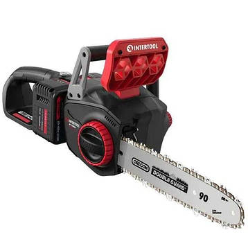 Пила ланцюгова акумуляторна з безщітковим двигуном INTERTOOL WT-9211 без зарядного пристрою та АКБ, фото 1