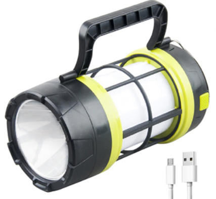 Ліхтар переносний 910-LED+COB(white+red), power bank, Li-Ion аккум., сонячна батарея, ЗУ microUSB