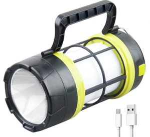 Ліхтар переносний 910-LED+COB(white+red), power bank, Li-Ion аккум., сонячна батарея, ЗУ microUSB