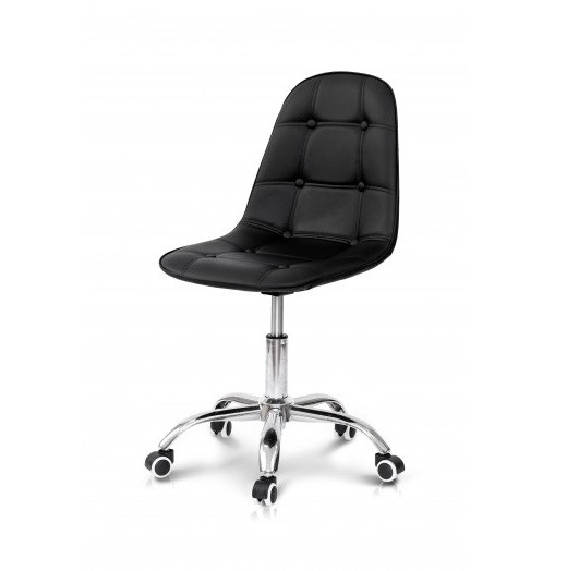 Стілець Марсель комп'ютерний чорний шкірозамінник, фото 1