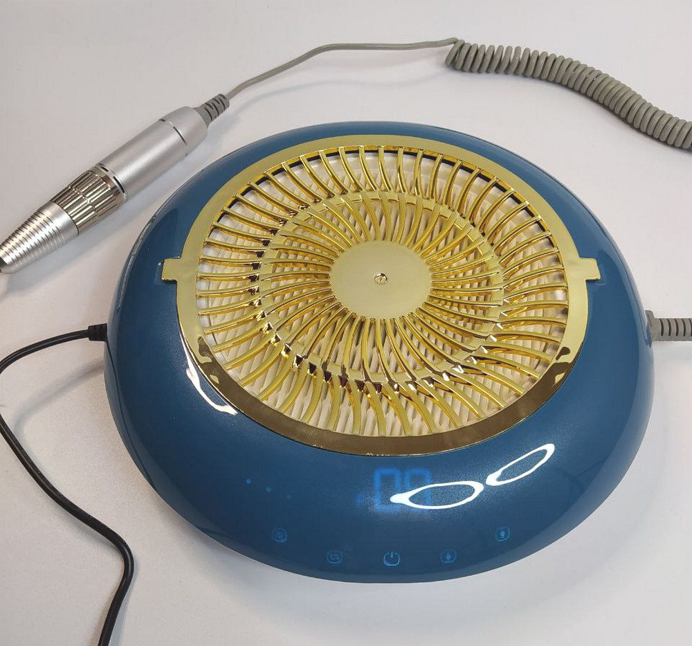 Фрезер для манікюру JMD 803 Pro 60 Вт 35 000 об/хв з витяжкою Синій, фото 1