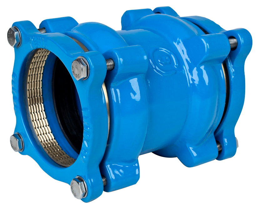 Муфта чавунна для ПЕ та ПВХ труб DN 225 Blucast