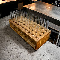 Подставка для подачи напитков Алкімія с пробирки бутылочек шотница с 40 пробирками 20 мл