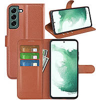 Чехол-книжка Litchie Wallet Samsung Galaxy S23 Plus Brown ST, код: 8130968