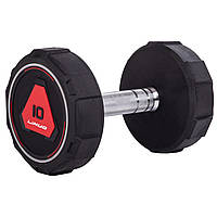 Гантель суцільна професійна (1 шт) LI NUO TA-3618-10 1 шт 10 кг