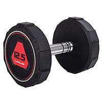 Гантель суцільна професійна (1 шт) LI NUO TA-3618-12_5 1 шт 12.5 кг