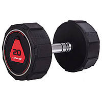 Гантель суцільна професійна (1 шт) LI NUO TA-3618-20 1 шт 20 кг