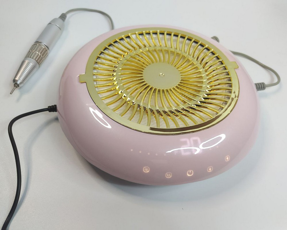 Фрезер для манікюру JMD 803 Pro 60 Вт 35 000 об/хв з витяжкою Рожевий, фото 1