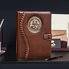 Щоденник шкіряний "Князь Володимир" Коричневий А5 формату, фото 3