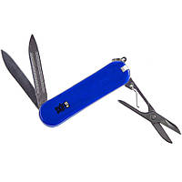 Нож складной, мультитул SKIF Plus Trinket (60мм, 6 функций), синий