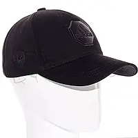 Бейсболка брендовая с кожаной нашивкой кепка с регулировкой из плотного коттона Adidas BTH21637 Черный