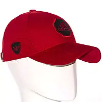 Бейсболка брендовая с кожаной нашивкой кепка с регулировкой из плотного коттона Adidas BTH21637 Красный