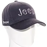 Бейсболка автомобильная кепка с регулировкой из плотного коттона Jeep BTH21642 Темно-серый